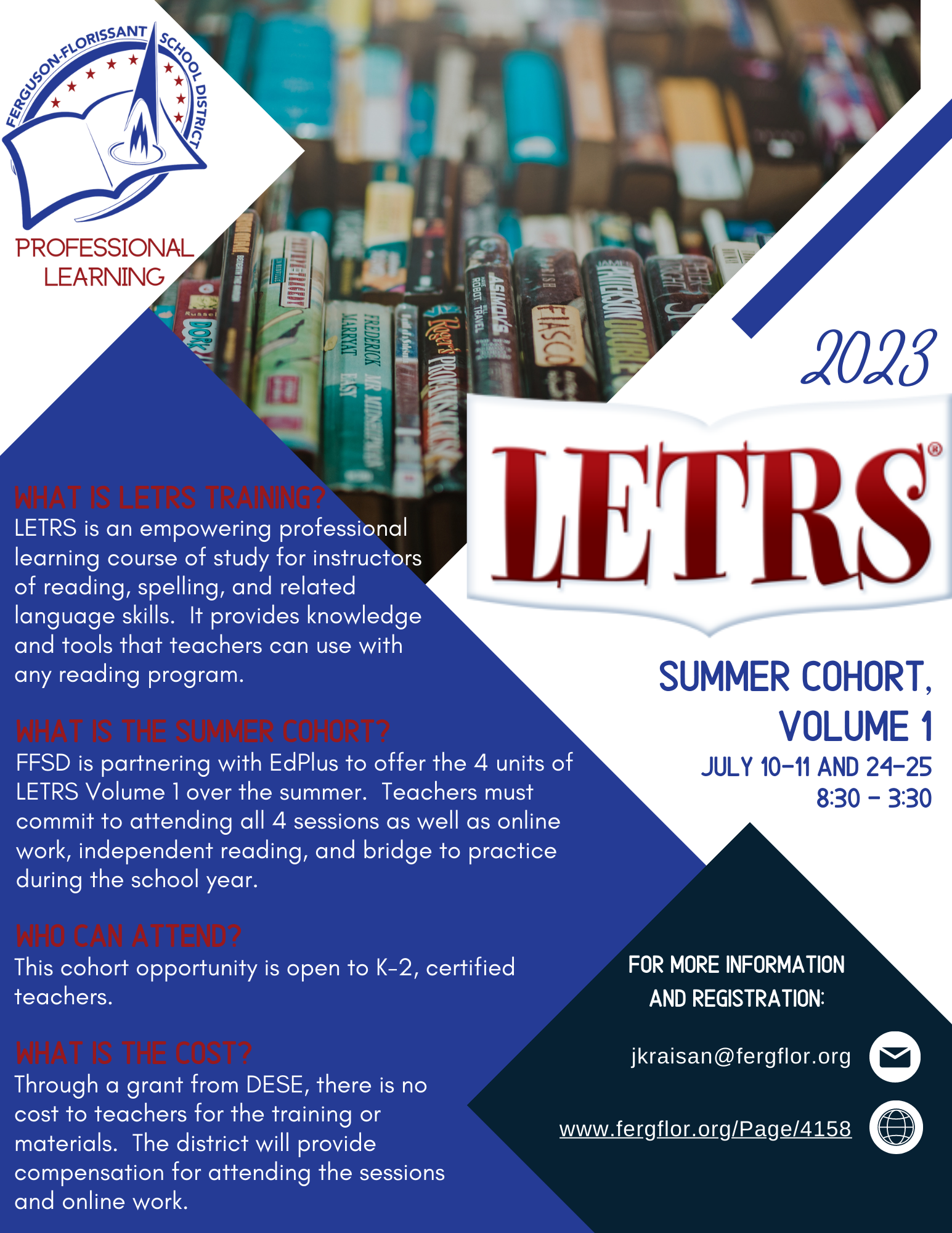 LETRS Summer Cohort Flyer LETRS Summer Cohort Flyer